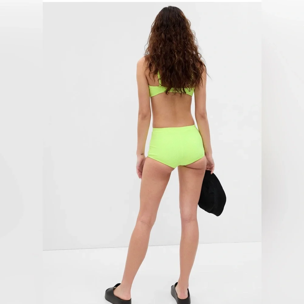 PROJECT GAP NWT Bikini‎ Top & Shorty Bikini Bottom SET - Neon Yellow